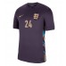 Camiseta Inglaterra Cole Palmer #24 Visitante Equipación Eurocopa 2024 manga corta